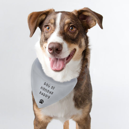 Personalised Plain Dog Bandana - 3 Lines of Text