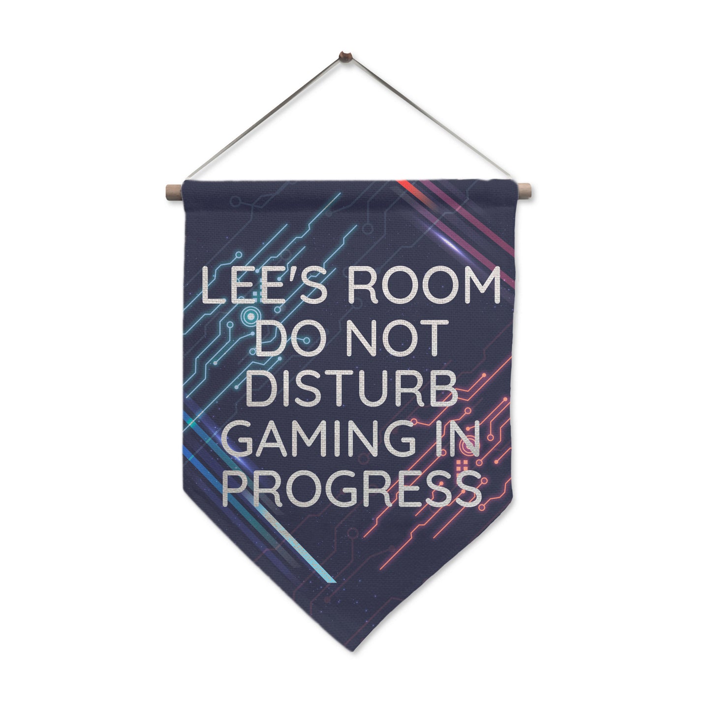 Personalised 'Free Text' Gaming Hanging Banner