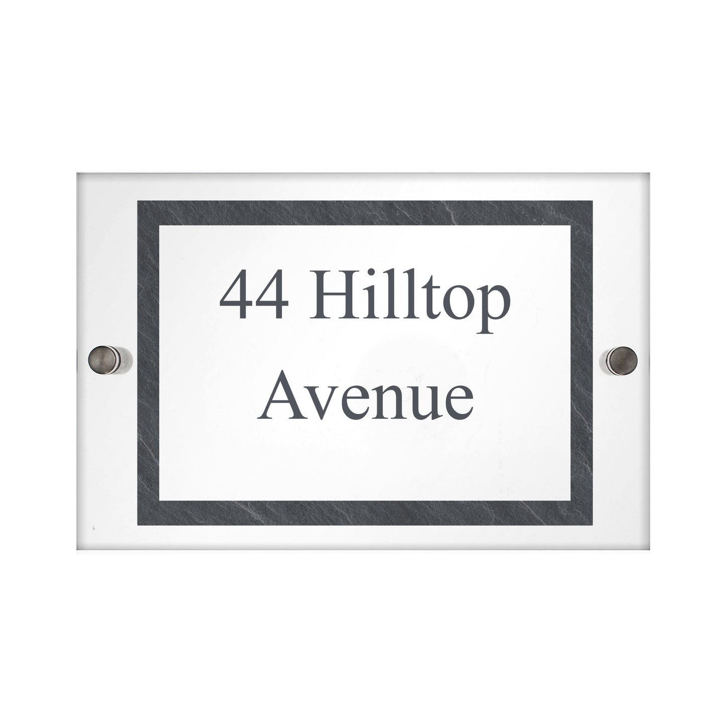 Personalised Slate Effect Acrylic House Sign