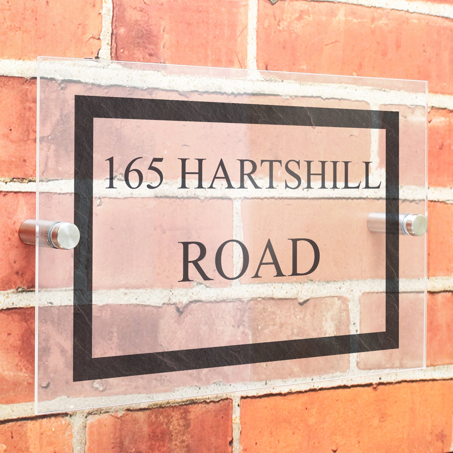 Personalised Slate Effect Acrylic House Sign