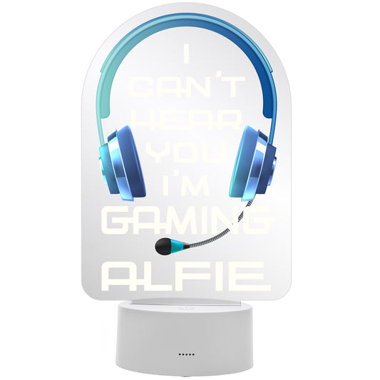 Personalised Gaming (Blue) LED Colour Changing Light