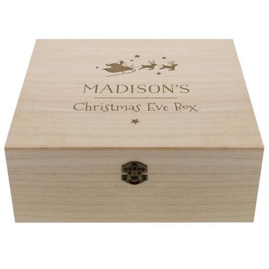 Personalised Wooden Christmas Eve Box