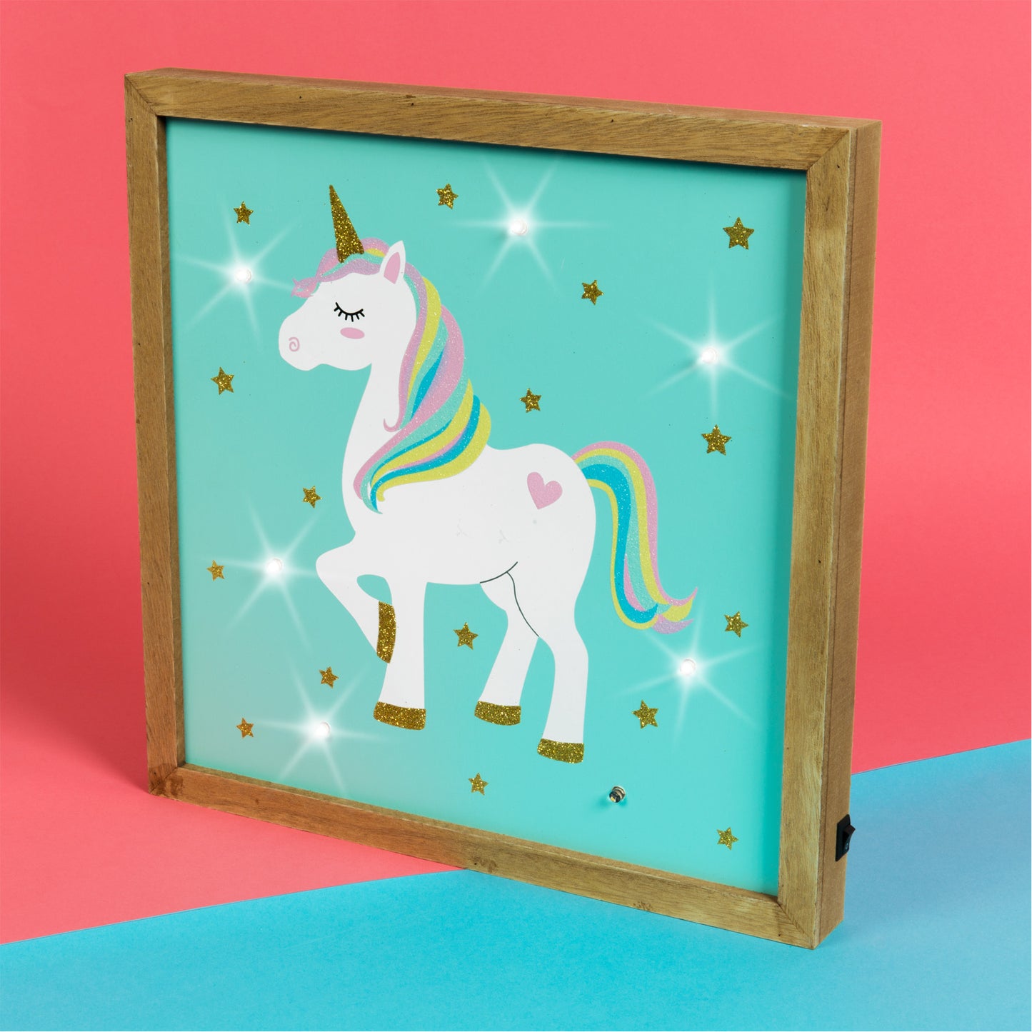 Unicorn Magic MDF Light Up Plaque
