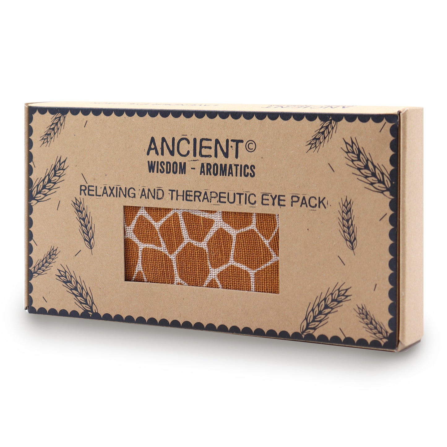 Lavender Natural Cotton and Juco Eye Pillow/Mask - Madagascar Giraffe (UK Only)