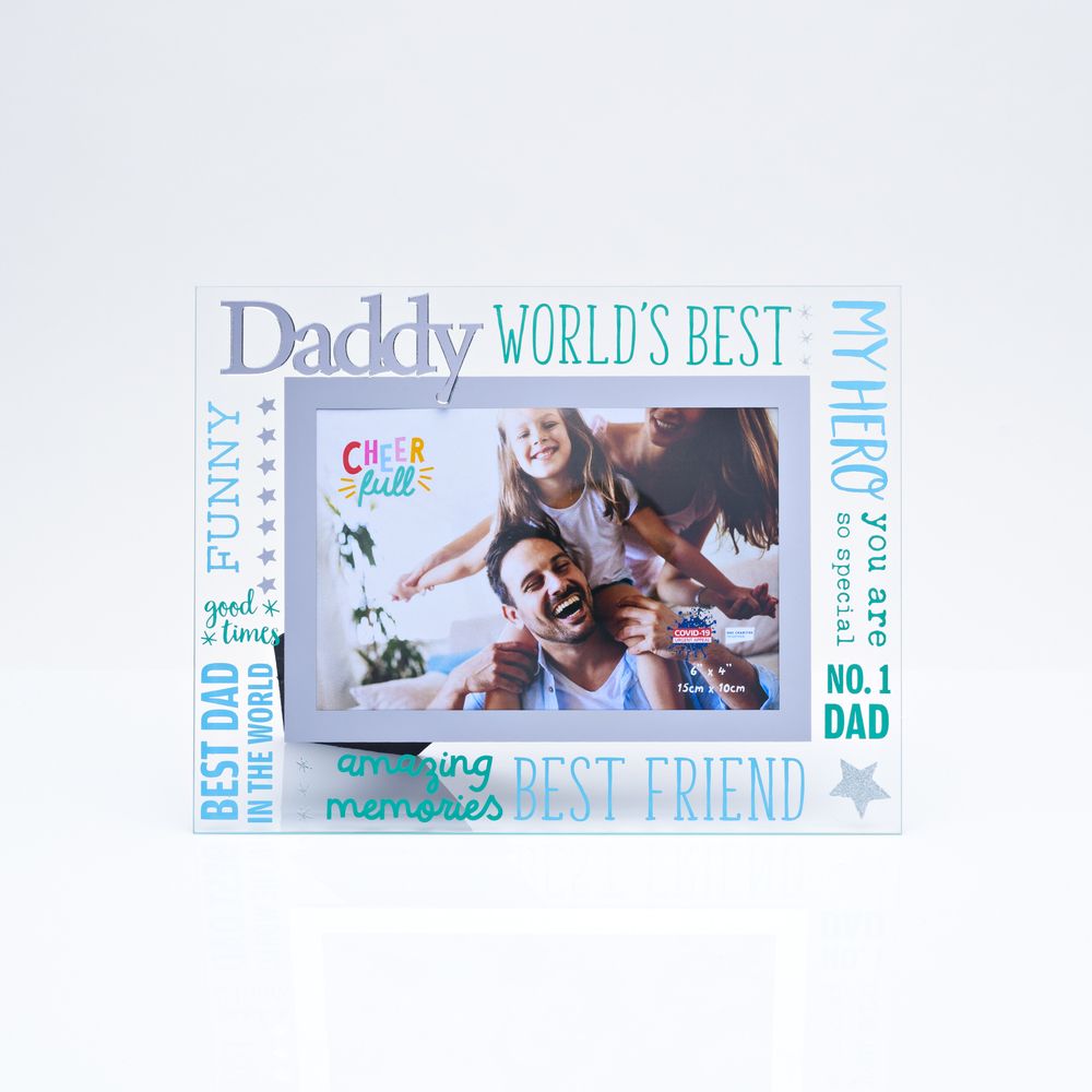 Daddy - 6x4 Glass Photo Frame