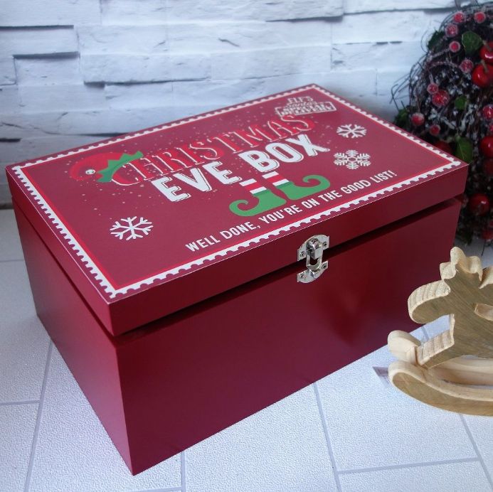 Wooden 'You're on the Good List' Christmas Eve Box
