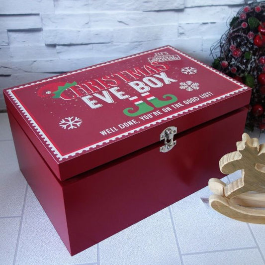 Wooden 'You're on the Good List' Christmas Eve Box
