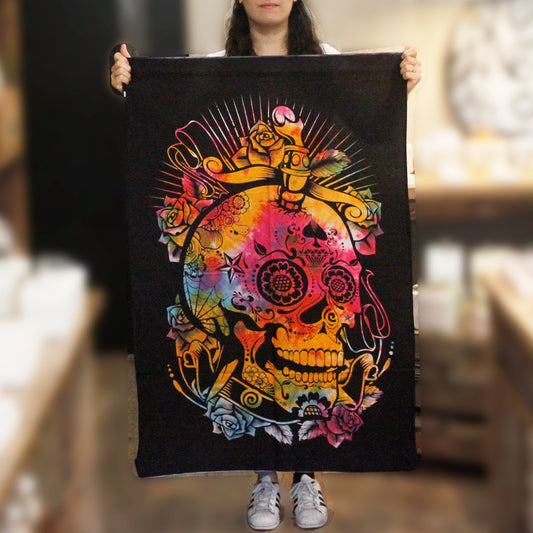 Cotton Art - Day of the Dead (Skull) Wall Hanging