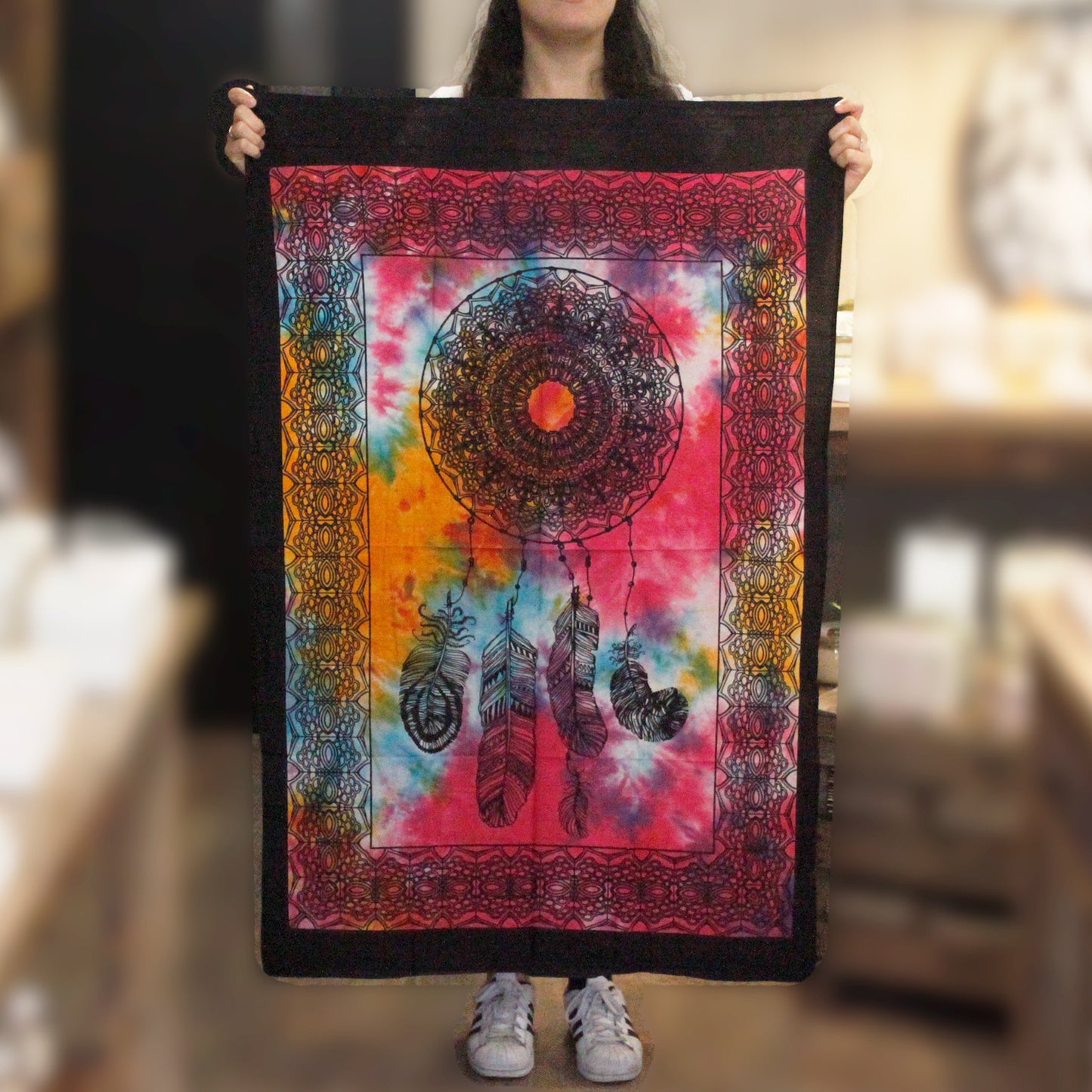 Cotton Wall Art - Dreamcatcher Wall Hanging