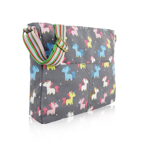 Unicorn Canvas Cross Body Bag - Various Colours Available