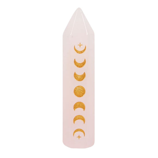Rose Quartz Moon Phase Crystal Point (5cm)