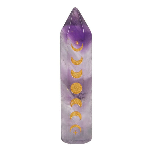 Amethyst Moon Phase Crystal Point (5cm)