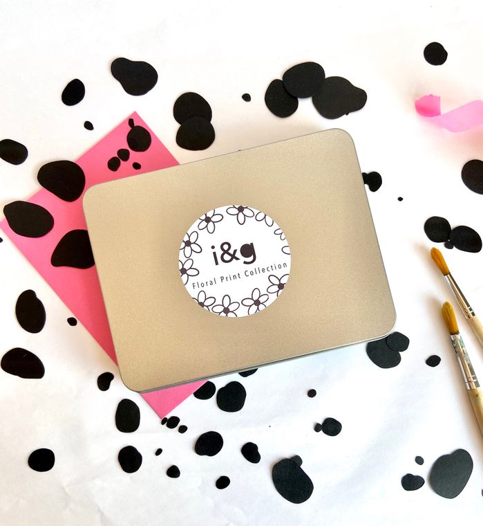 Eco Friendly - Hand Painted Wooden Earrings Gift Set - Floral Collection