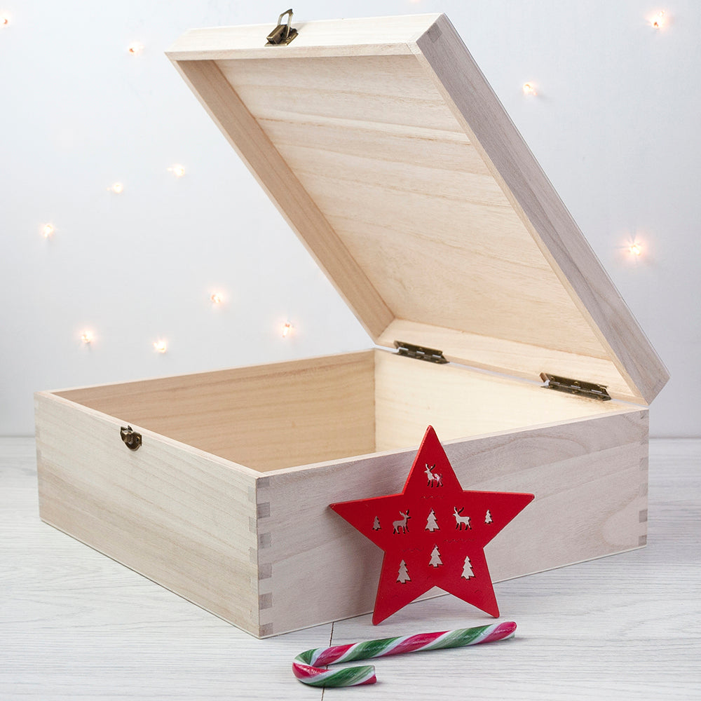 Personalised Unicorn Rainbow Effect Christmas Eve Box - Small or Large