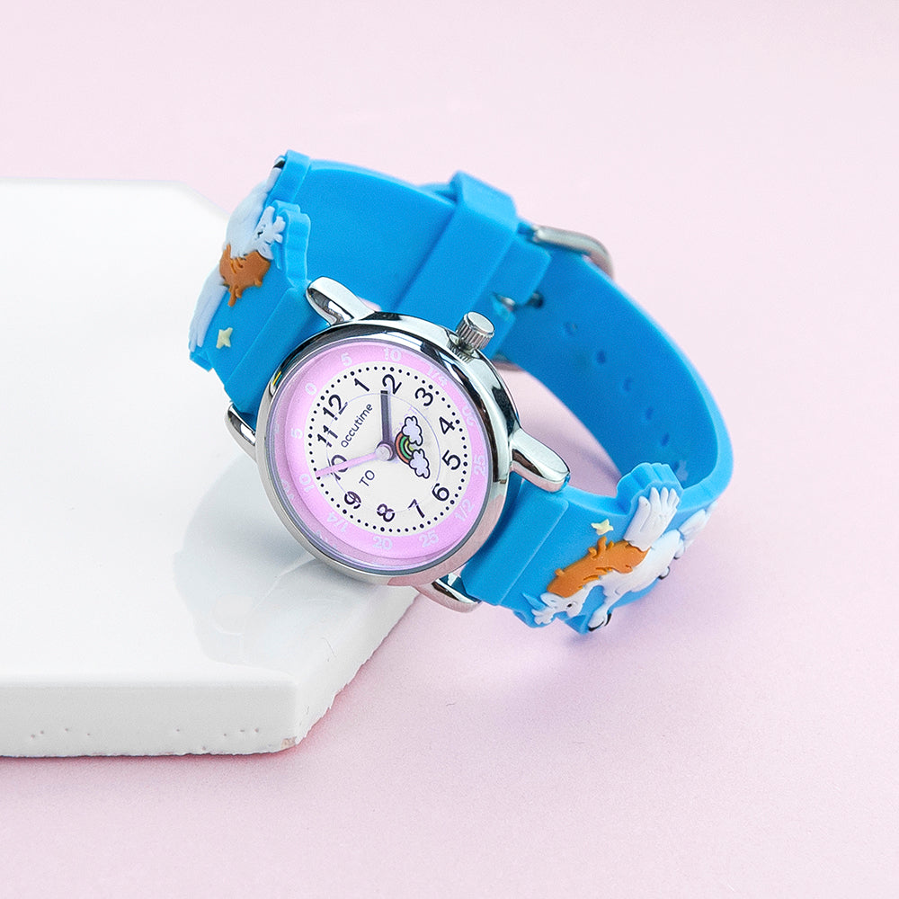 Childrens Personalised Rainbow Unicorn Watch