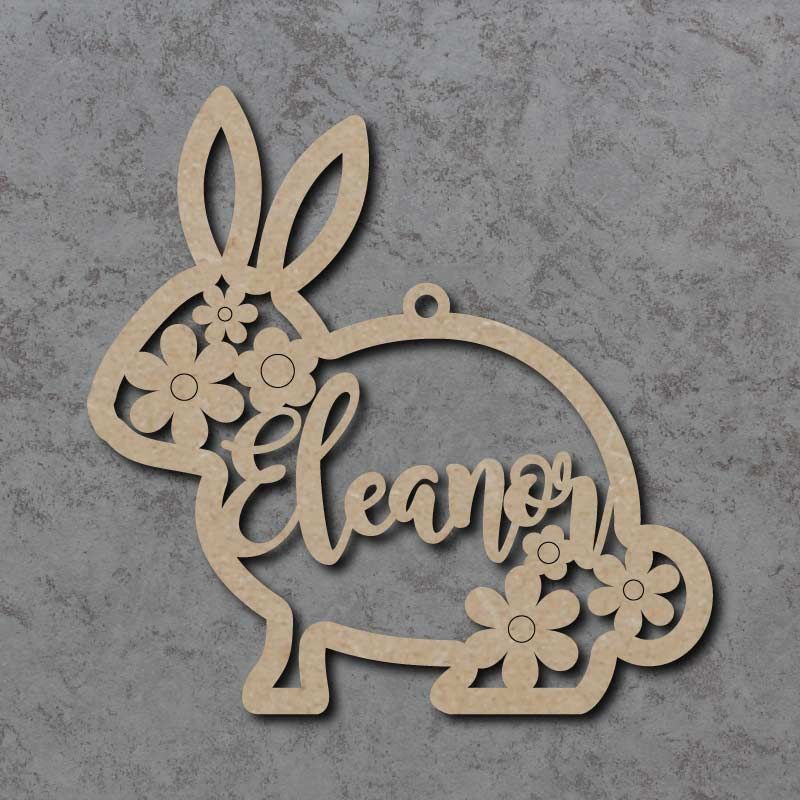 Personalised and Customiseable Easter Bunny Name Decoration