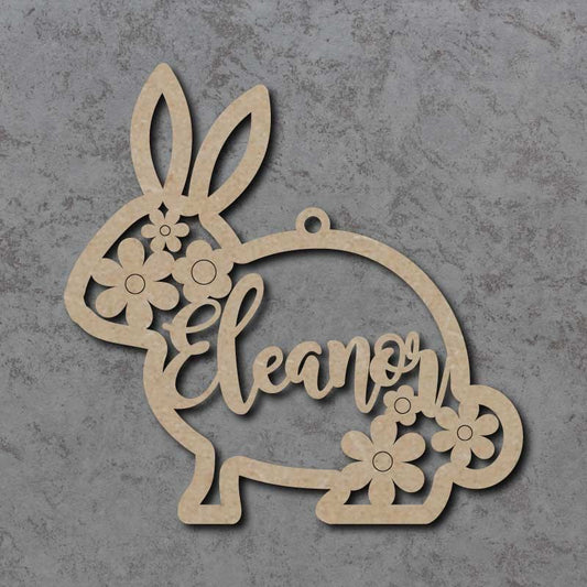 Personalised and Customiseable Easter Bunny Name Decoration