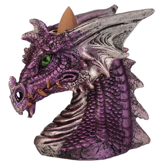 Backflow Incense Burner - Red or Purple Dragon Head