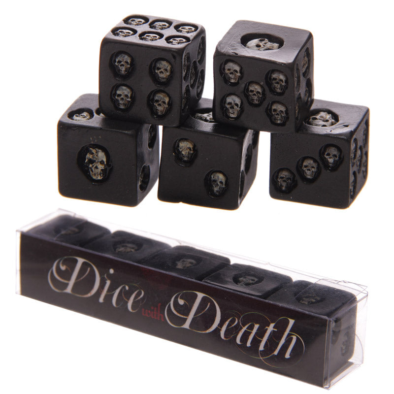 Skull Dice - Set of 5 (perfect for Halloween Games Night)