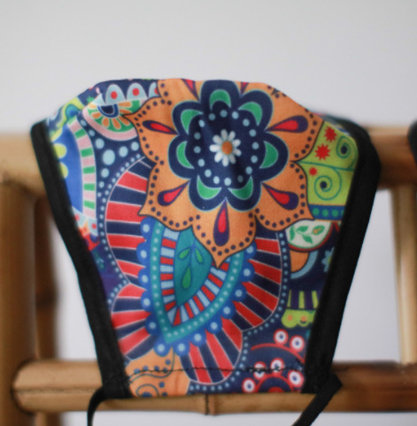 Colourful Swirls Reusable Face Mask inc. Filter (Large - Adult)