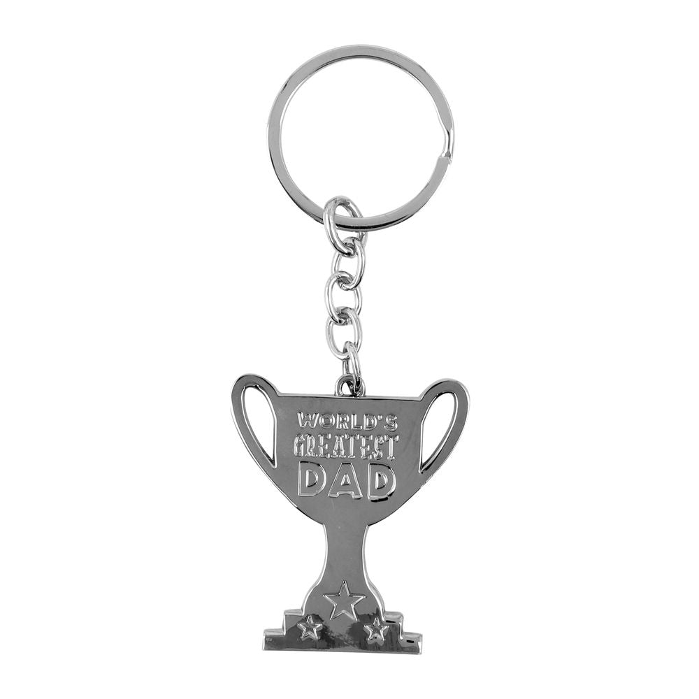 World's Greatest Dad Trophy Keyring