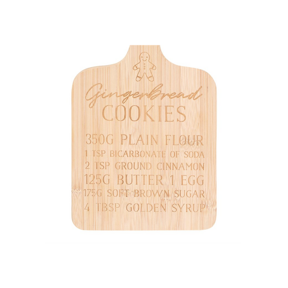 Gingerbread Cookies Bamboo Serving Board