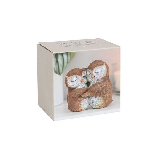 'Birds of a Feather' Owl Couple Ornament