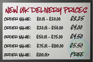 January 3rd 2020- New UK Delivery Prices