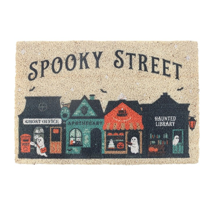 Spooky Street Halloween Doormat