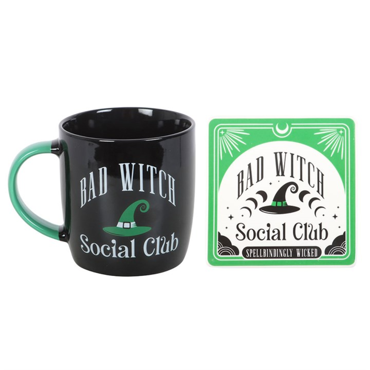 Bad Witch Social Club Mug and Coaster Gift Set