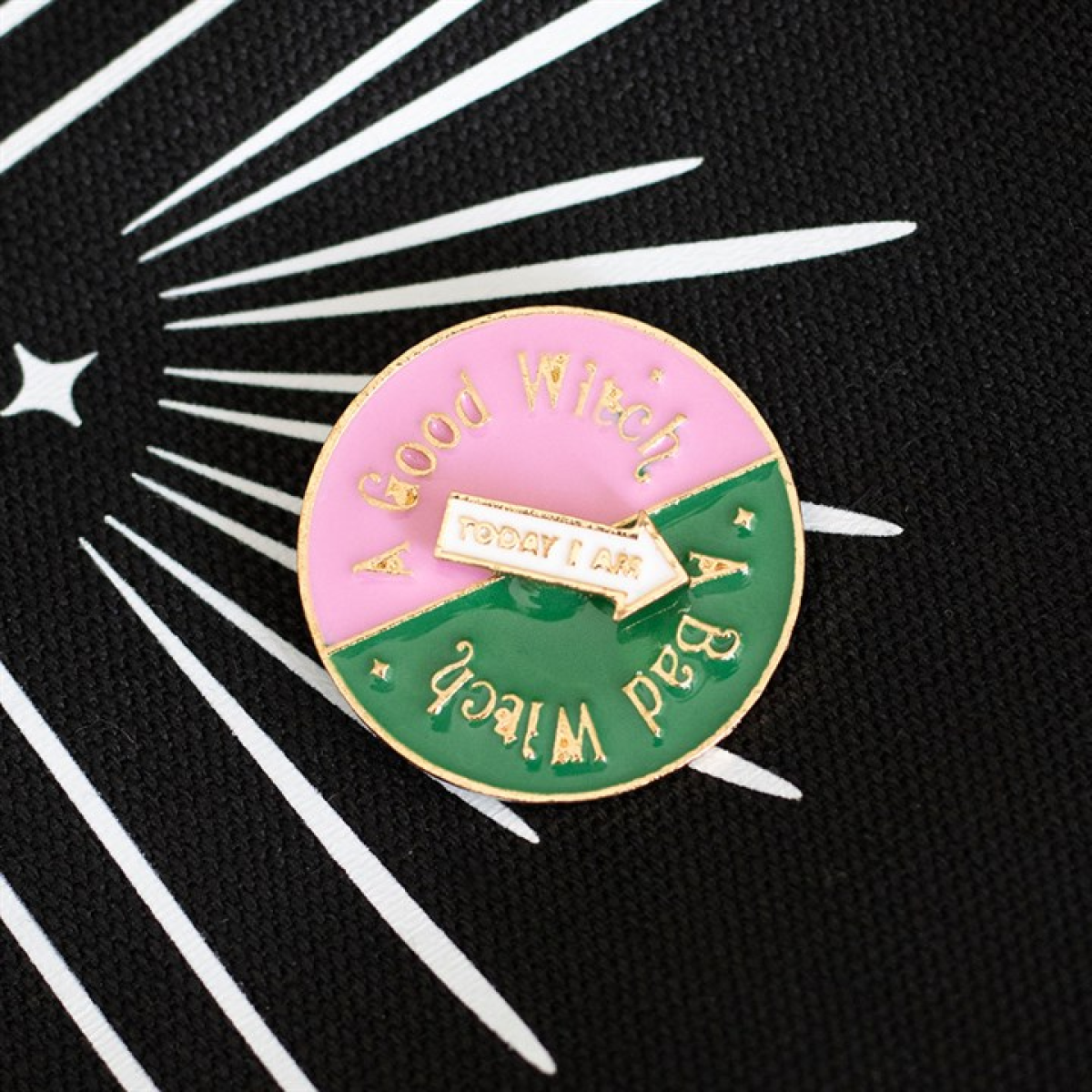 Which Witch Are You Spinning Pin Badge