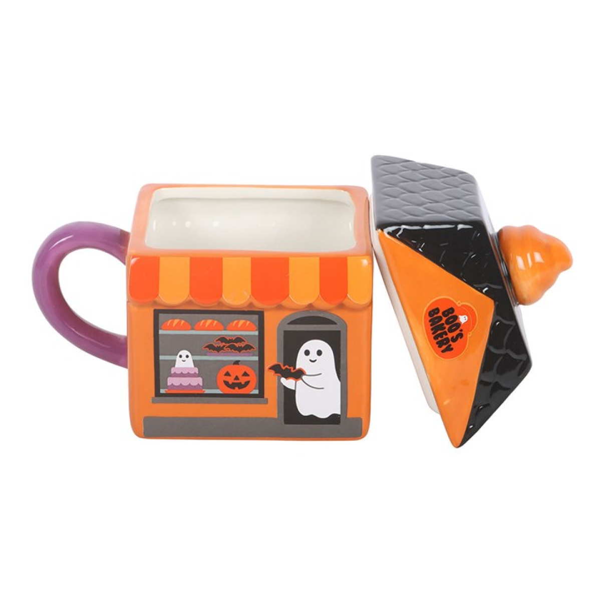 Boo's Bakery - Halloween Themed Lidded Mug