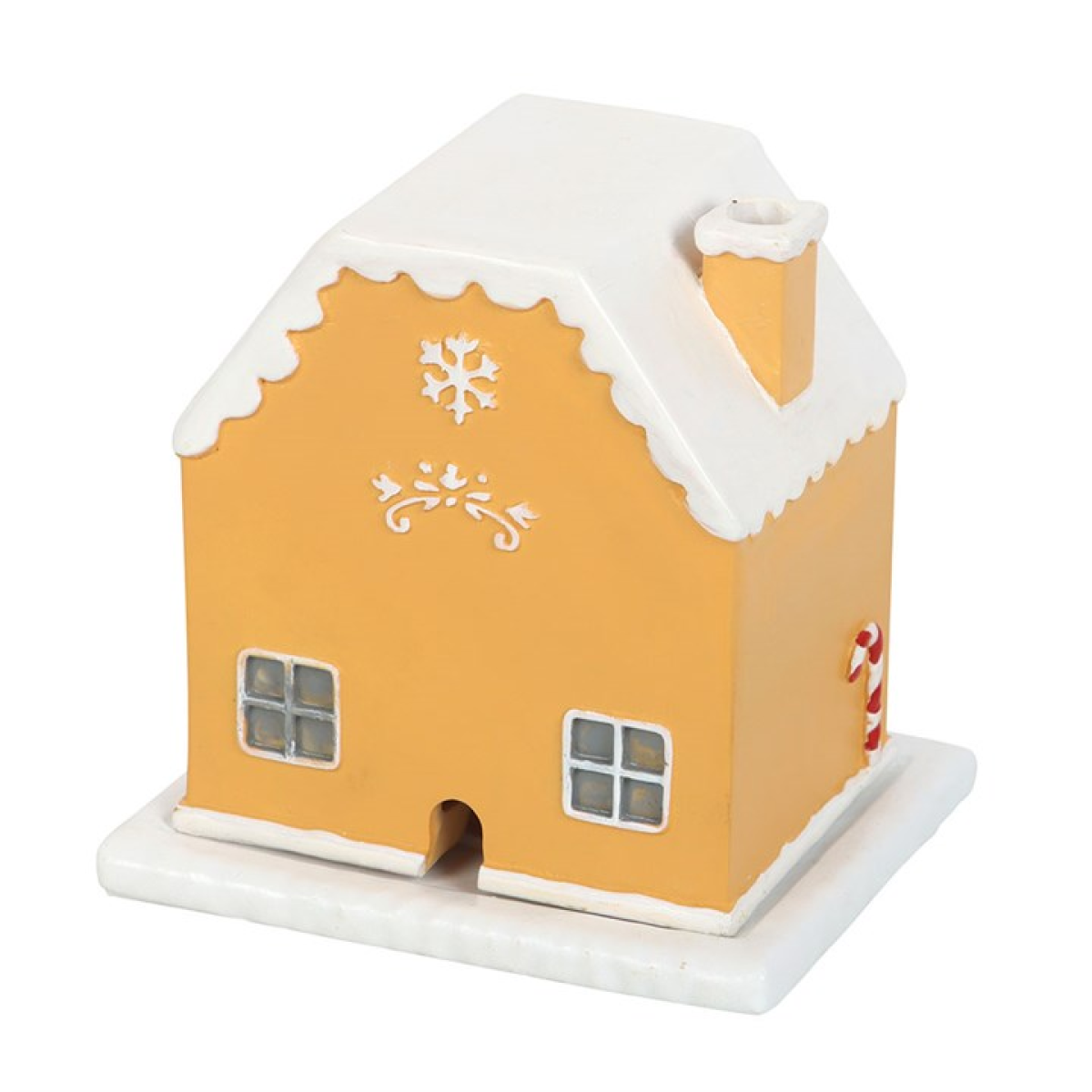 Candy Cane Gingerbread House Christmas Incense Cone Holder
