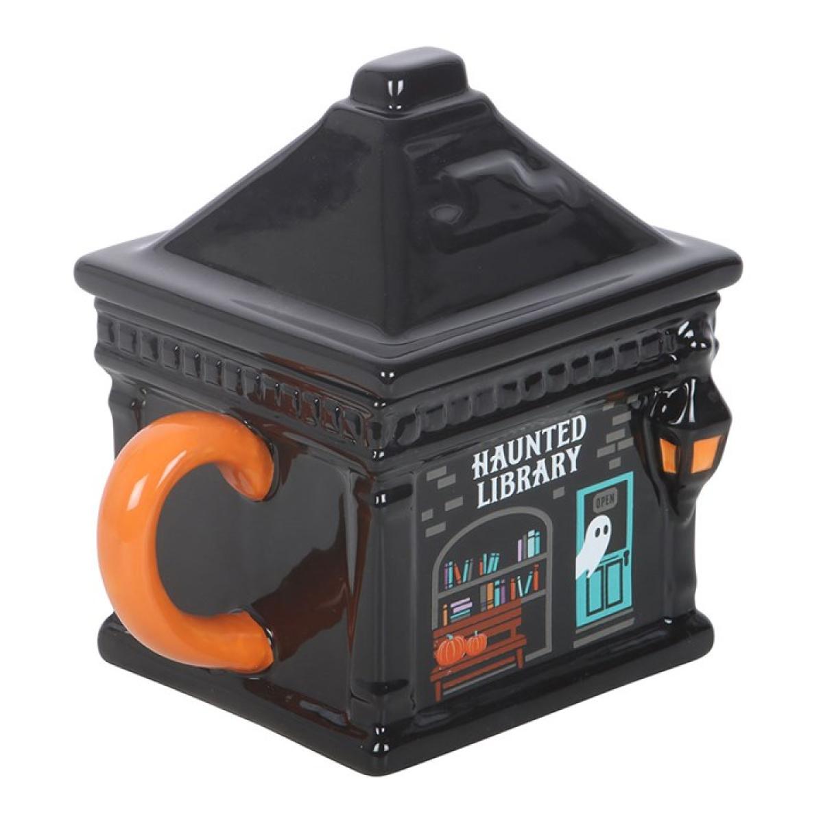 Haunted Library - Halloween Themed Lidded Mug