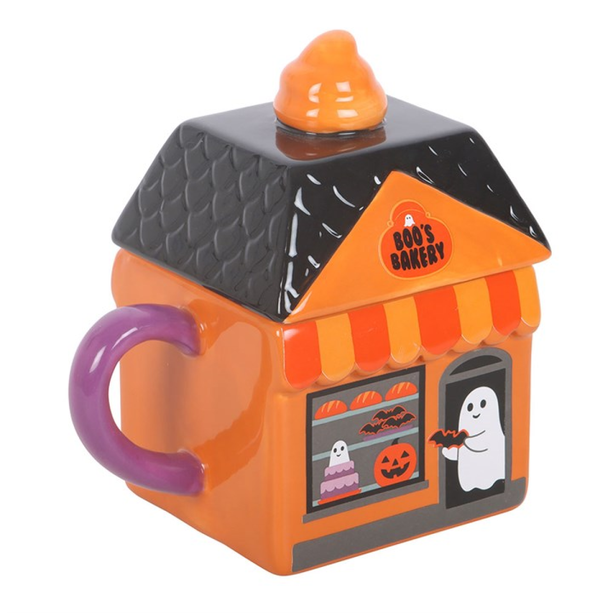 Boo's Bakery - Halloween Themed Lidded Mug