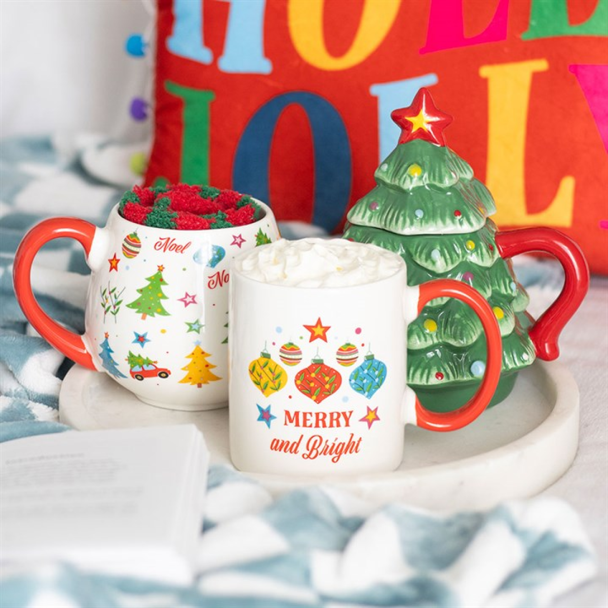 Merry and Bright Christmas Bauble Mug