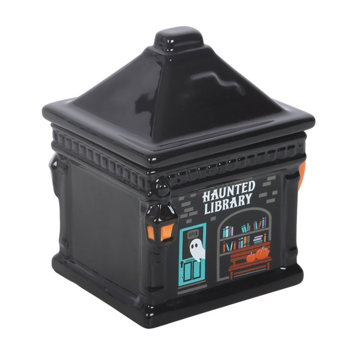 Haunted Library - Halloween Themed Lidded Mug