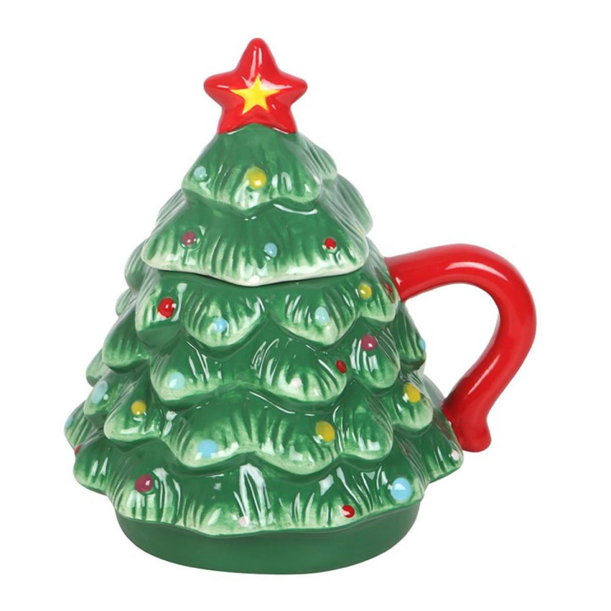 Nostalgic Christmas Tree Mug with Lid