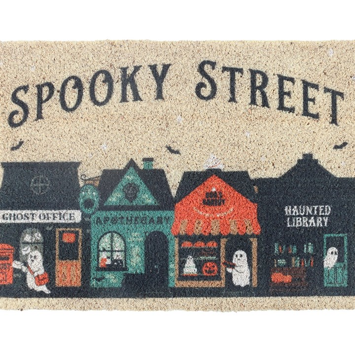 Spooky Street Halloween Doormat