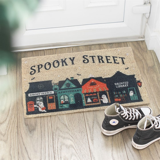 Spooky Street Halloween Doormat
