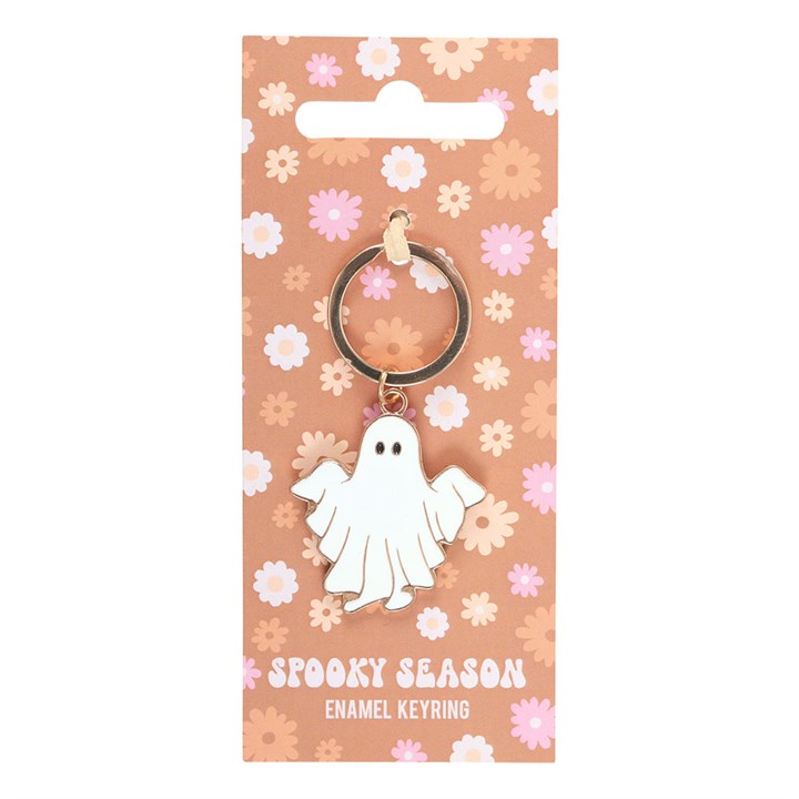 Spooky Season - Groovy Ghost Keyring
