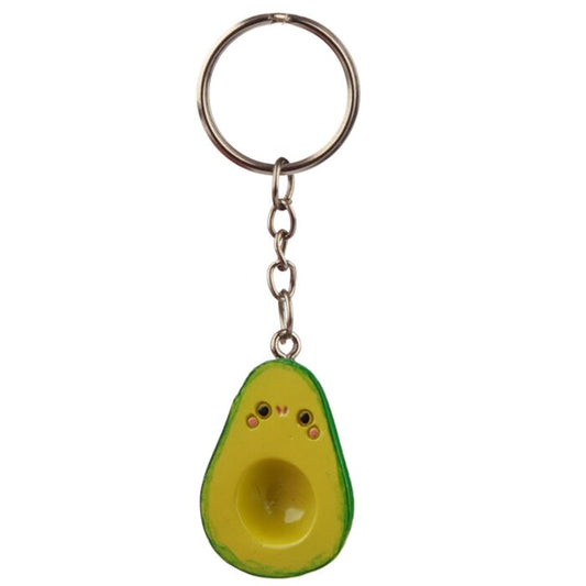 Avocado Pair Keyring (2 Keyrings for 1 Price) - Cute Valentine's Day Gift!
