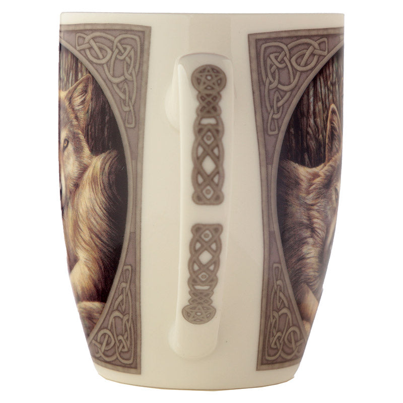 'Loyal Companions' - A Lisa Parker Wolf Design Porcelain Mug