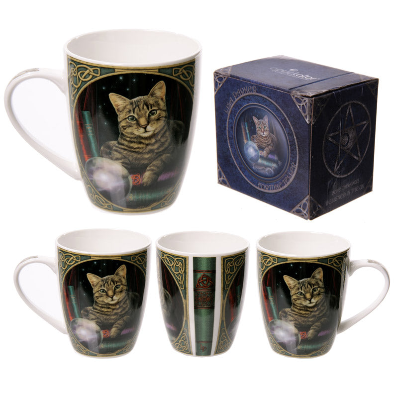 'Fortune Teller' - A Lisa Parker Cat Design Porcelain Mug