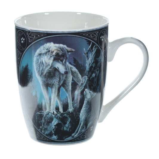 'Guidance' - A Lisa Parker Wolf Design Porcelain Mug