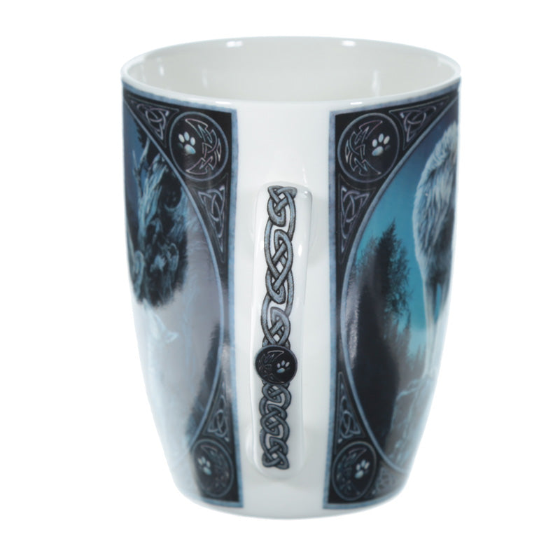 'Guidance' - A Lisa Parker Wolf Design Porcelain Mug