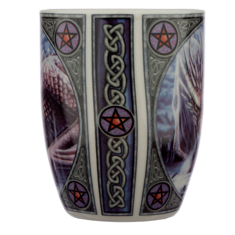 'Alliance' - A Lisa Parker Wolf and Dragon Design Porcelain Mug