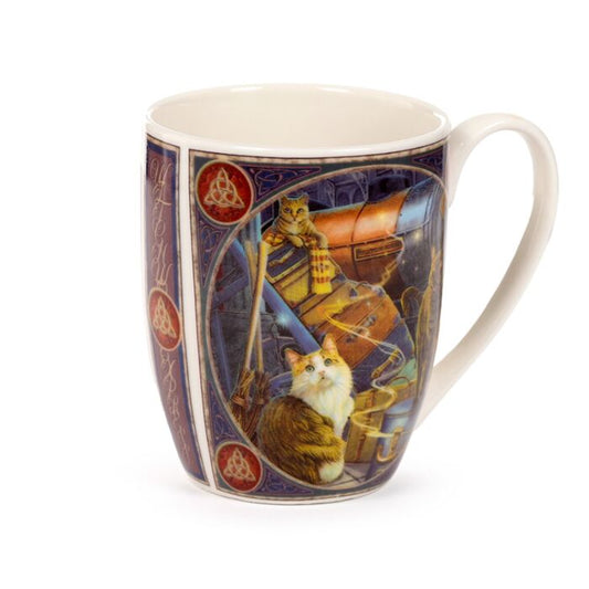 'Witchwood Express' Porcelain Mug - A Lisa Parker Cat Design