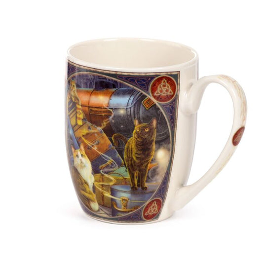 'Witchwood Express' Porcelain Mug - A Lisa Parker Cat Design