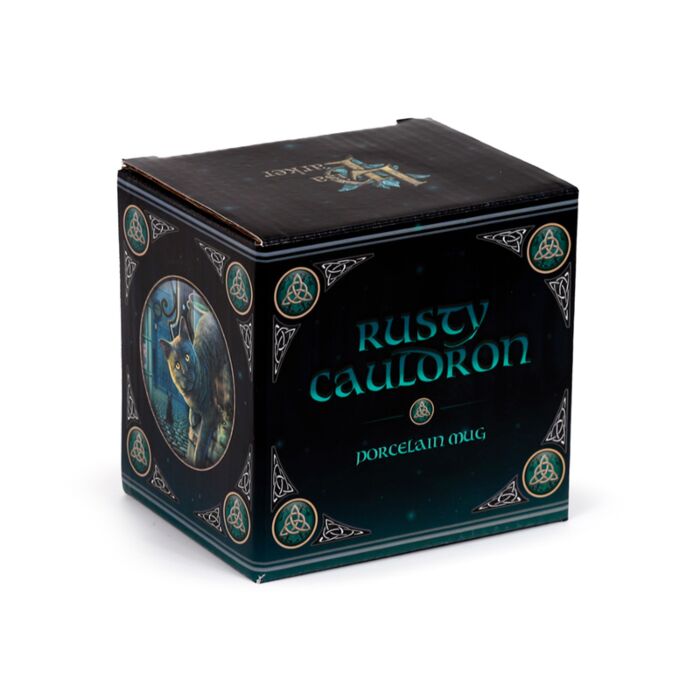 'Rusty Cauldron' - A Lisa Parker Cat Design Porcelain Mug